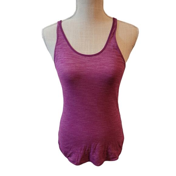 Lululemon What The Sport Heathered Regal Plum Singlet Tank Top Size 4 - Picture 4 of 6